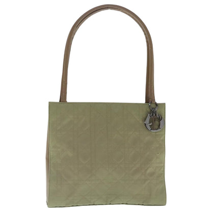 Christian Dior Vintage Tote Cannage Quilt Nylon, BEIGE, NYLON, Tote bag