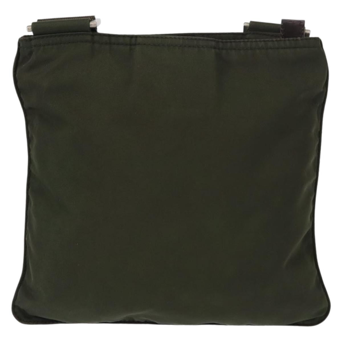 Prada Flat Messenger Bag Tessuto, KHAKI, NYLON, Shoulder bag