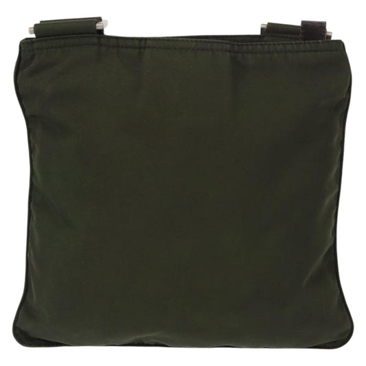 Prada Flat Messenger Bag Tessuto, KHAKI, NYLON, Shoulder bag