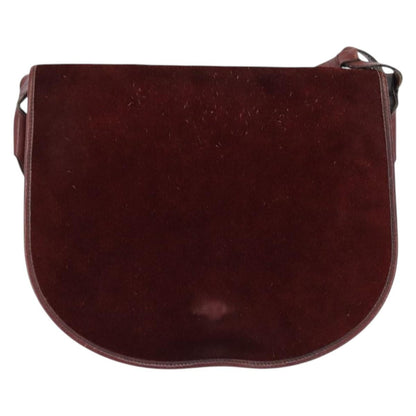 Balenciaga Shoulder Bag Suede, BURGUNDY, SUEDE, Shoulder bag