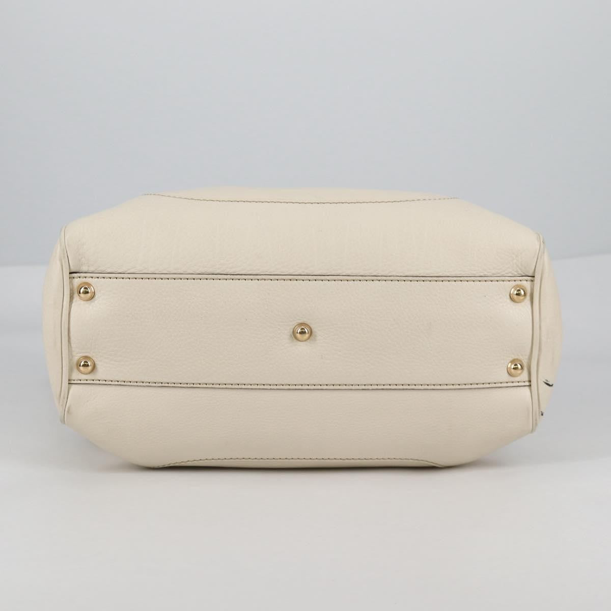 Gucci Diana Bamboo Top Handle Tote Leather, WHITE, LEATHER, Tote bag