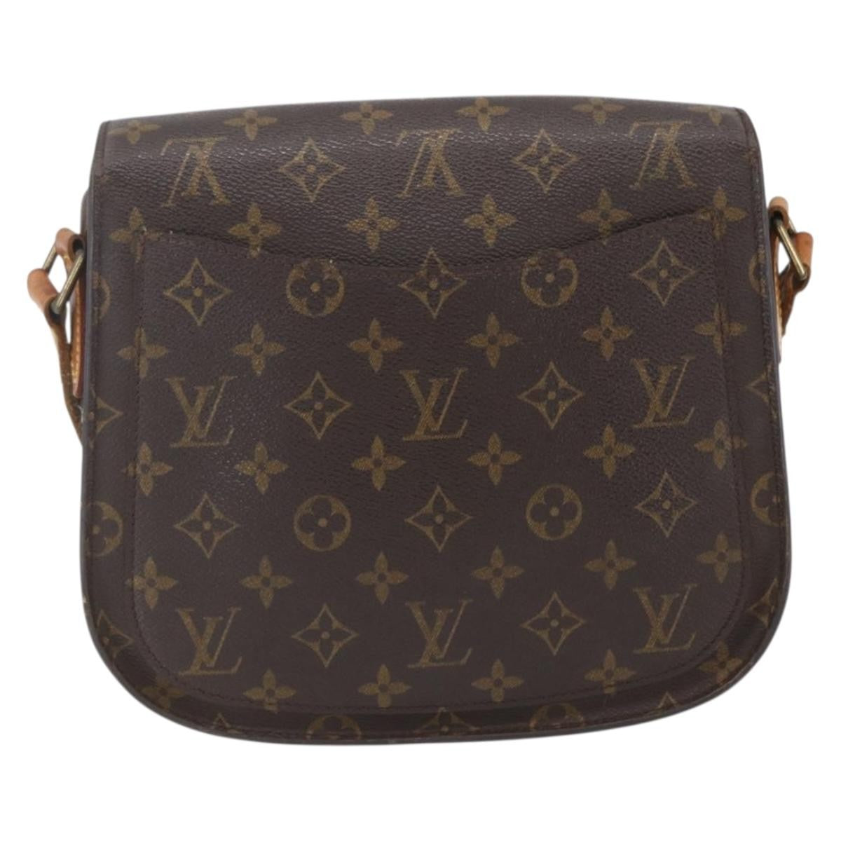 Louis Vuitton Saint Cloud Handbag Monogram Canvas, BROWN, CANVAS, Shoulder bag