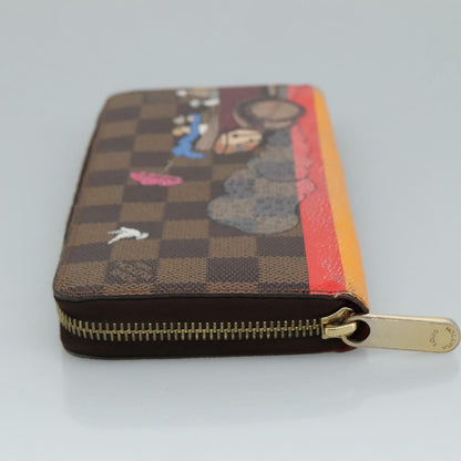 Louis Vuitton Porte-Monnaie Zippy Wallet Monogram Evasion, BROWN, CANVAS, Wallets
