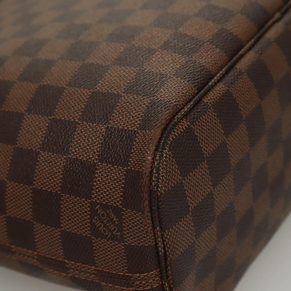 Louis Vuitton Neverfull Tote Damier, BROWN, CANVAS, Tote bag