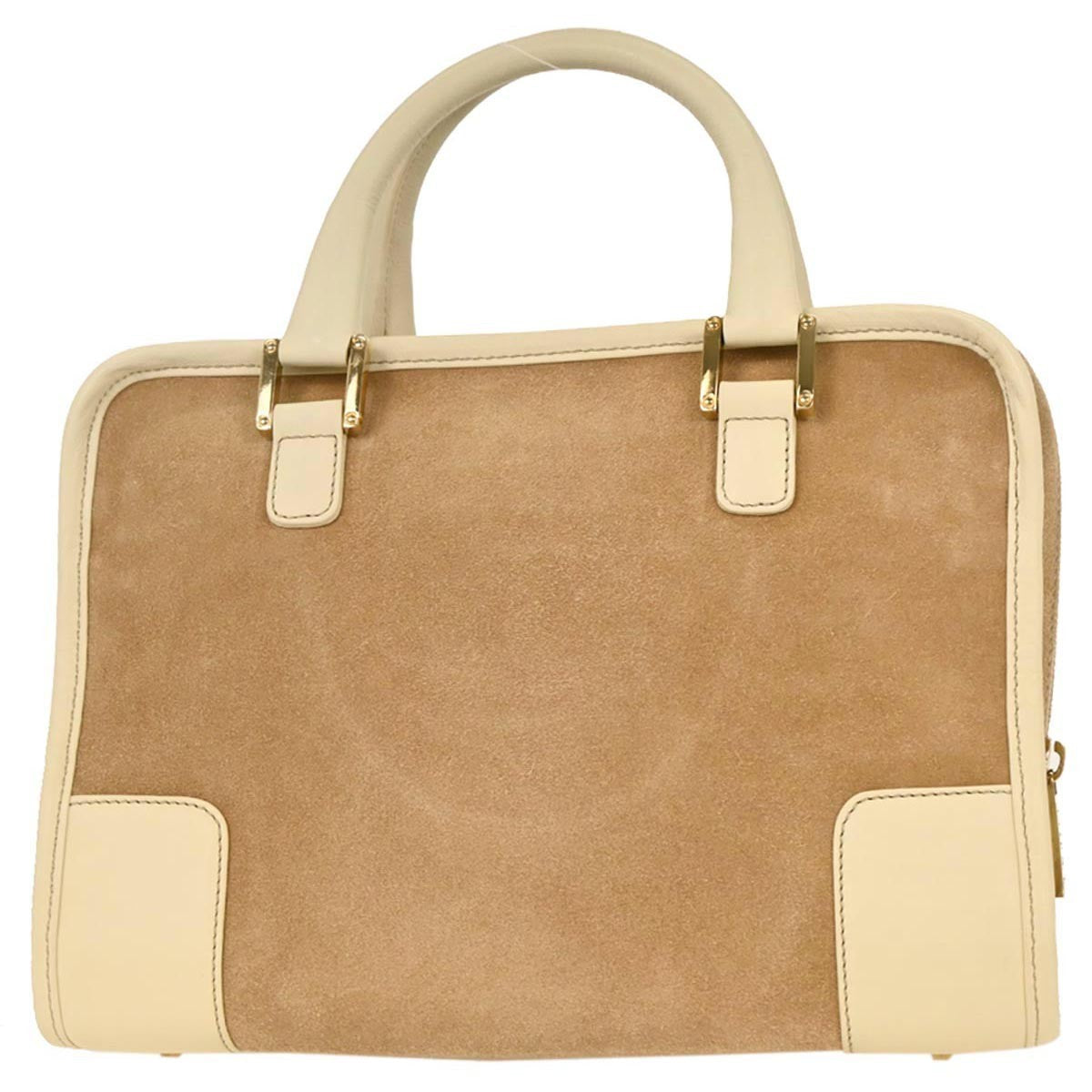Loewe Amazona Bag Suede, BEIGE, SUEDE, Handbag
