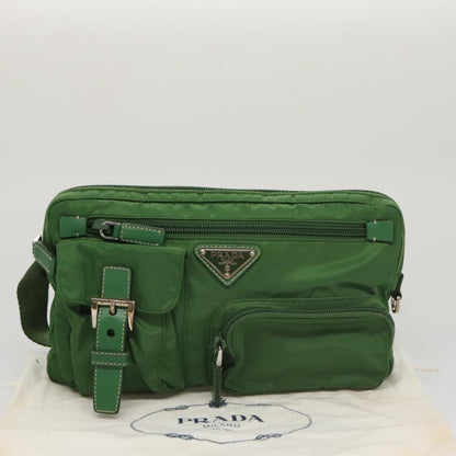 Prada Multi Pocket Zip Waist Bag Tessuto, GREEN, NYLON, Bag