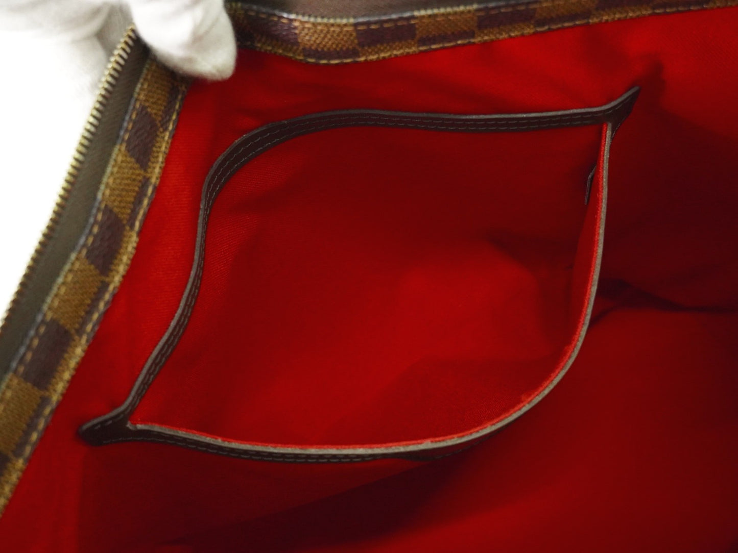 Louis Vuitton Cabas Mezzo Damier, BROWN, CANVAS, Tote bag