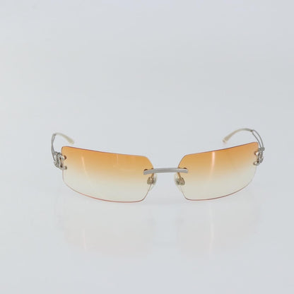 Chanel Logo CC Sunglasses Metal, SILVER, METAL, Sunglasse