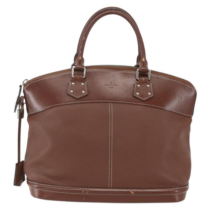 Louis Vuitton Suhali Lockit Handbag Leather, BROWN, LEATHER, Handbag