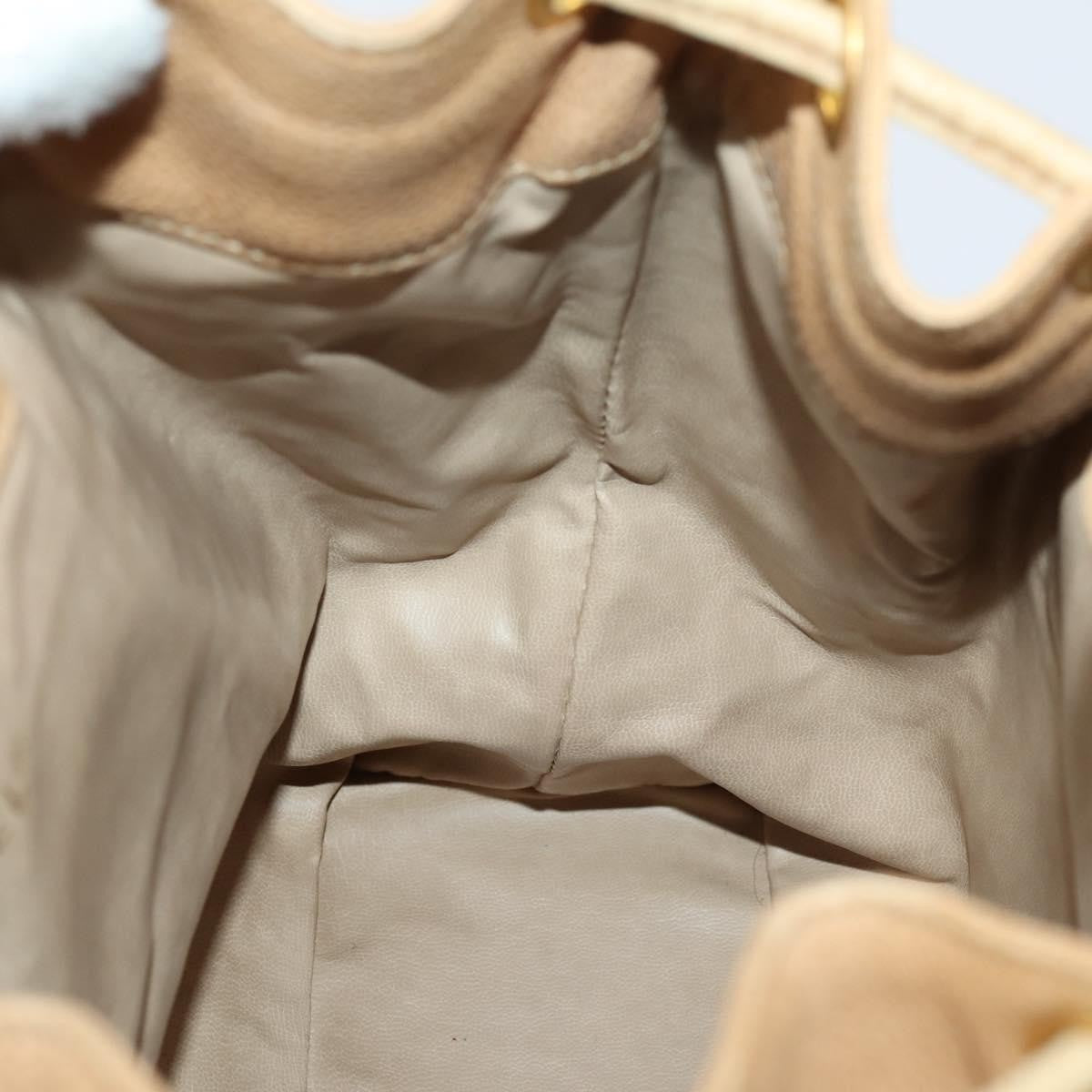 Chanel CC Front Pocket Backpack Leather, BEIGE, LEATHER, Backpack