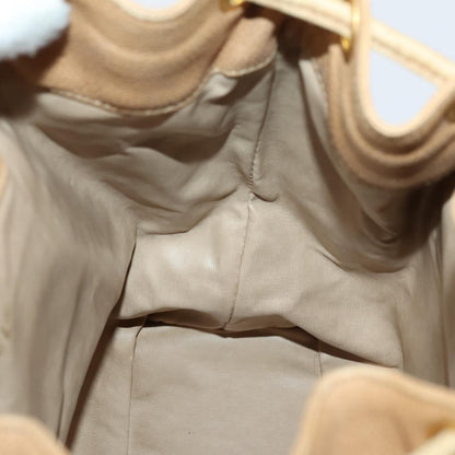 Chanel CC Front Pocket Backpack Leather, BEIGE, LEATHER, Backpack