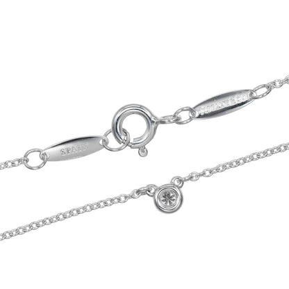 Tiffany & Co. Elsa Peretti Diamonds By The Yard Necklace Sterling silver with Diamond, SILVER, SILVER, Necklace