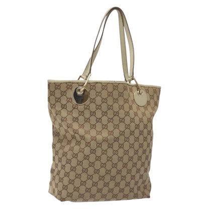 Gucci GG Canvas Bag Canvas, BEIGE, CANVAS, Tote bag