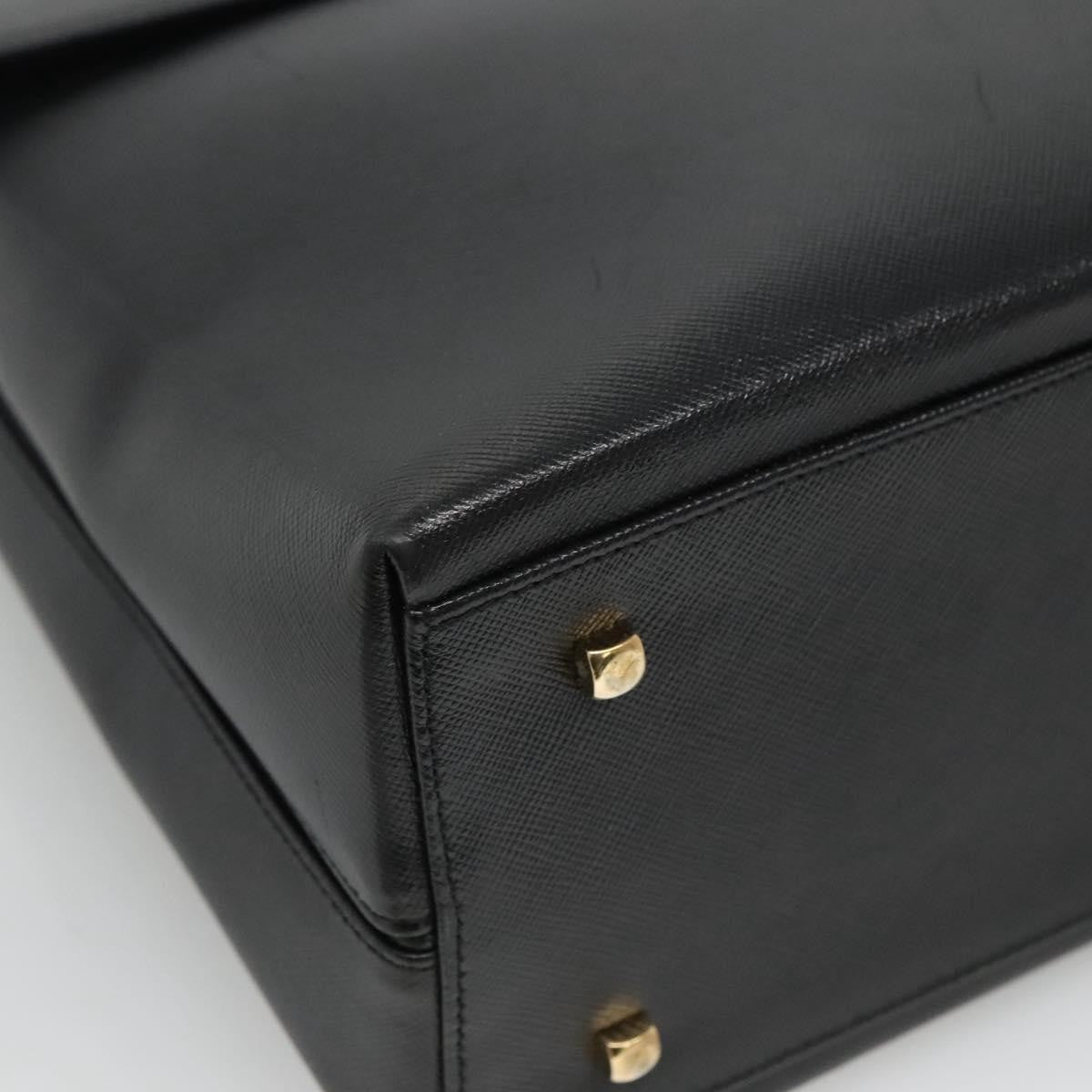 Salvatore Ferragamo Gancini Convertible Top Handle Bag Leather, BLACK, LEATHER, Handbag