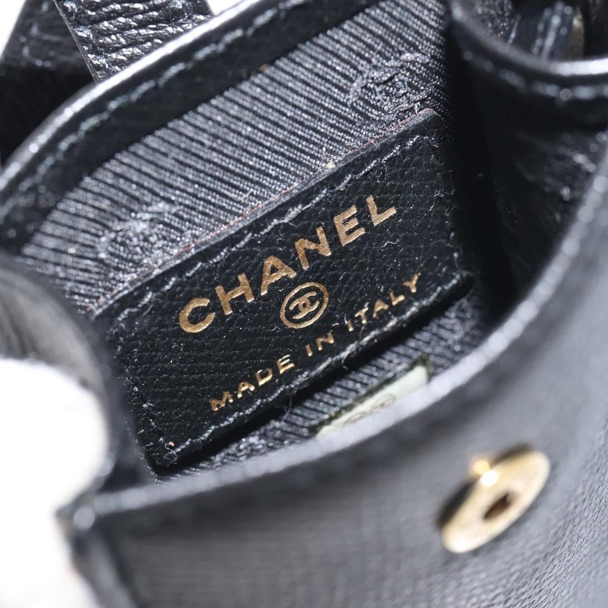 Chanel Cigarette Case Leather, BLACK, LEATHER, Clutche & pouche