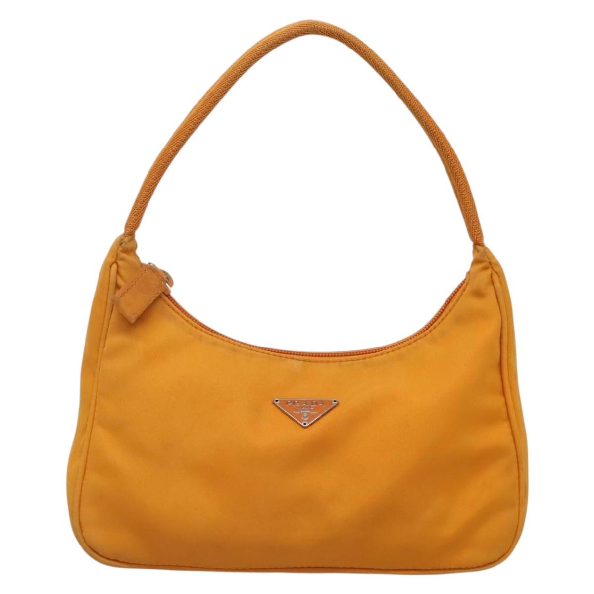Prada Hobo Tessuto, ORANGE, NYLON, Handbag