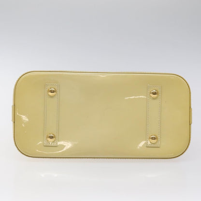 Louis Vuitton Alma Handbag Monogram Vernis, BEIGE, PATENT_LEATHER, Handbag