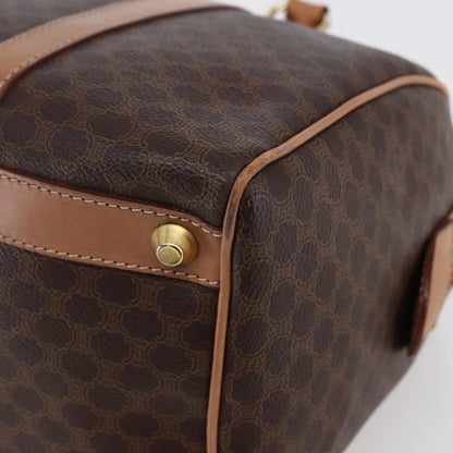 Celine Vintage Macadam Boston bag Canvas, BROWN, CANVAS, Handbag