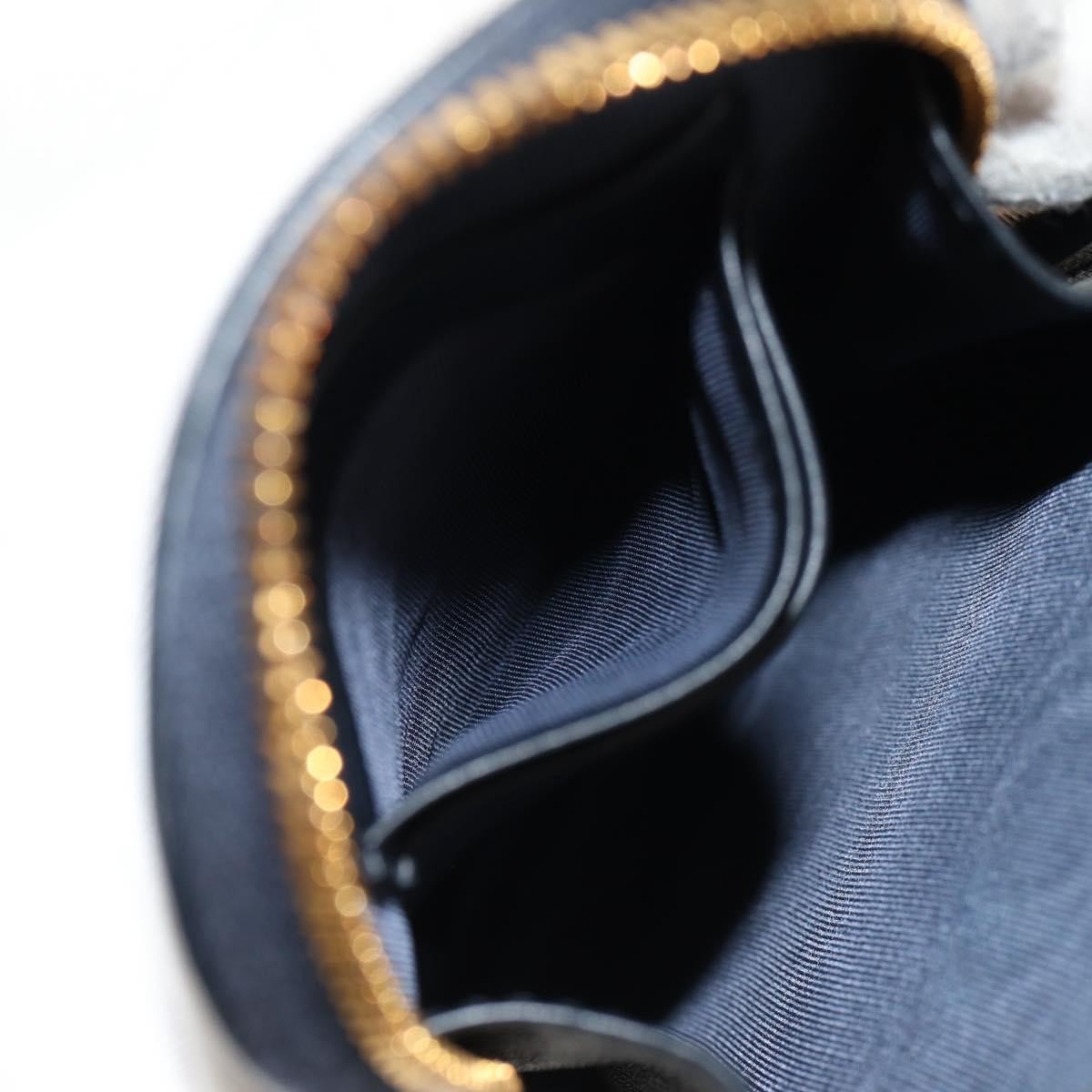 Christian Dior 30 Montaigne Phone Holder on Chain Oblique Canvas, NAVY, CANVAS, Clutche & pouche