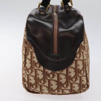 Christian Dior Vintage Trotter Handbag Canvas, BEIGE, CANVAS, Handbag