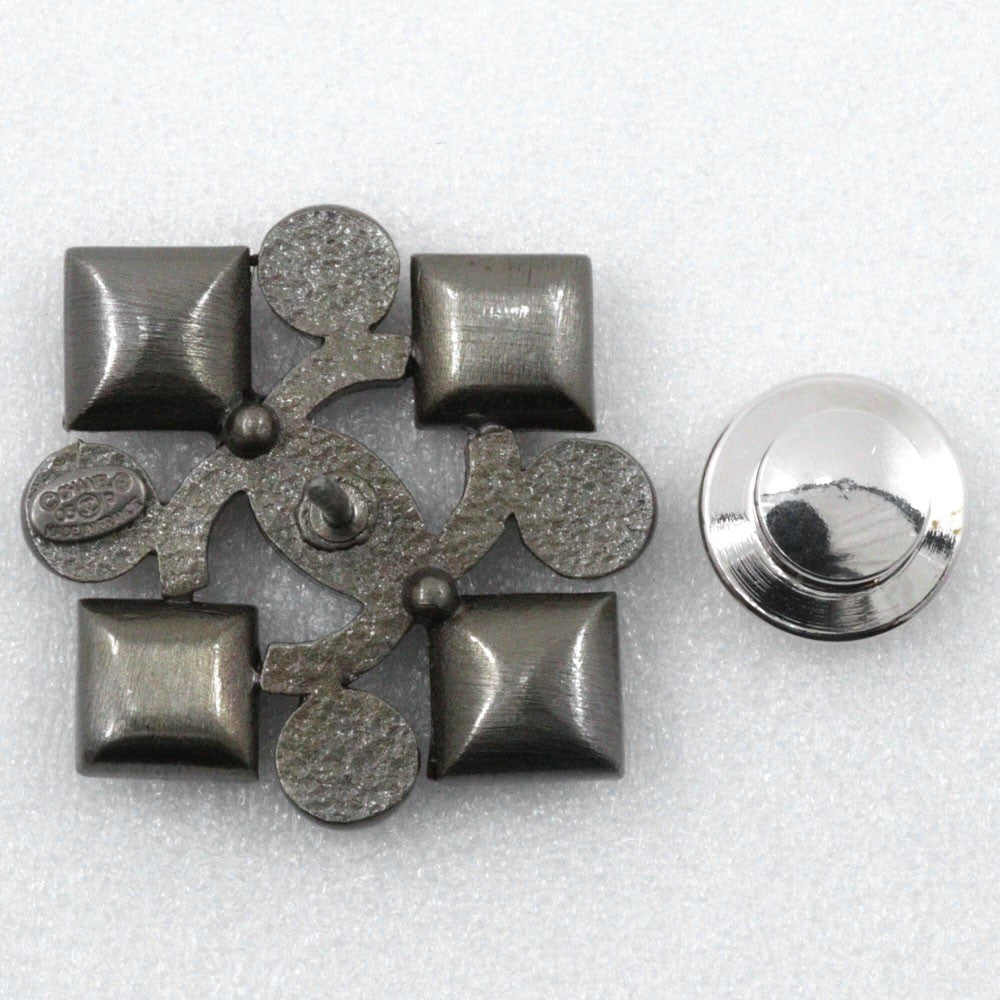 Chanel CC Coco Brooch Metal and Rhinestone, SILVER, METAL, Brooch