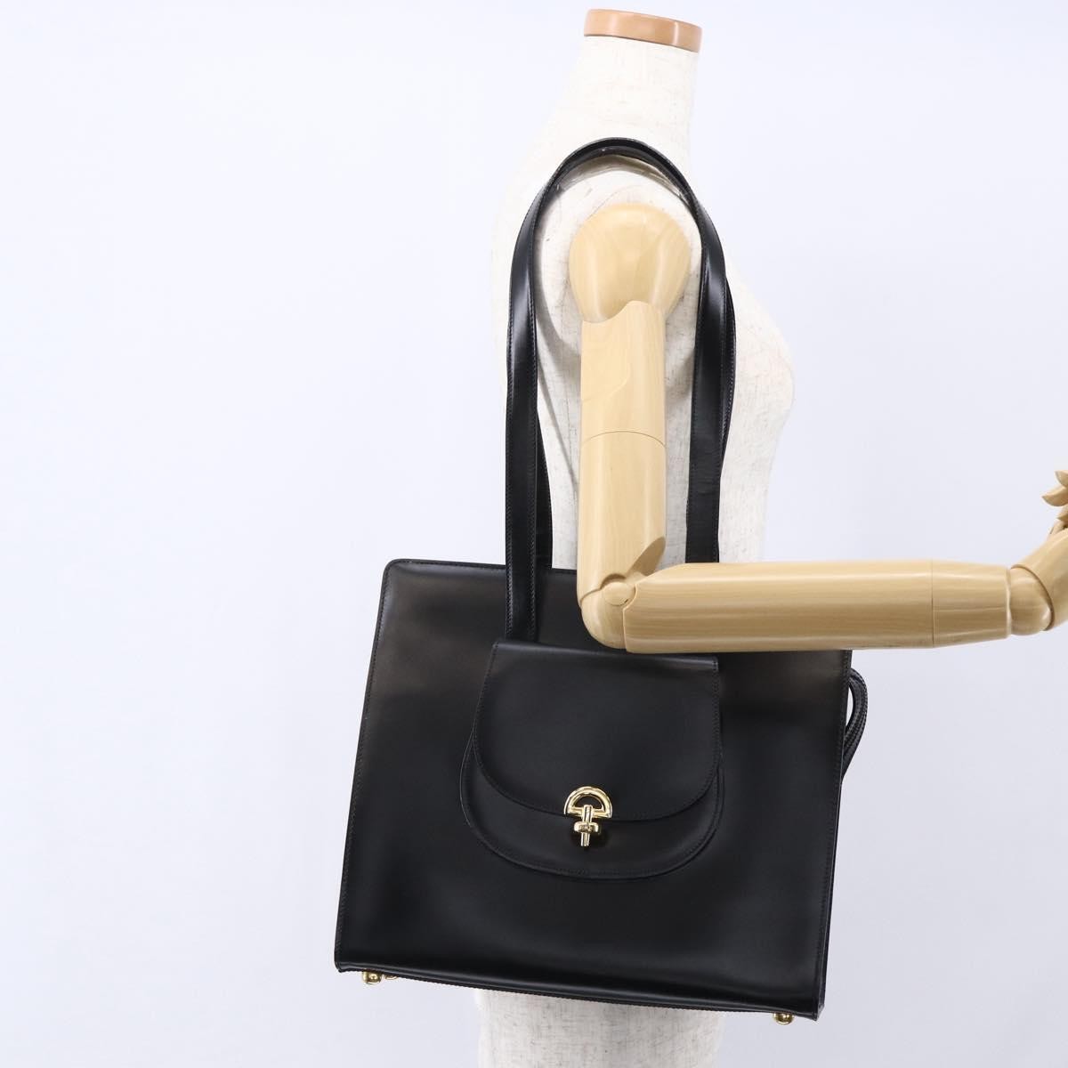 Celine Tote bag Leather, BLACK, LEATHER, Tote bag