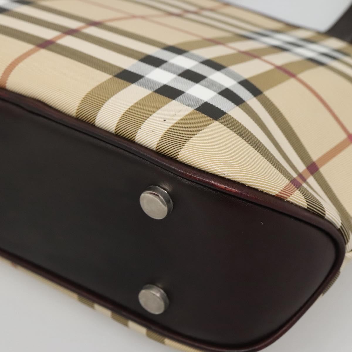 Burberry Nova Check Handbag Nova Check Canvas, BEIGE, CANVAS, Handbag