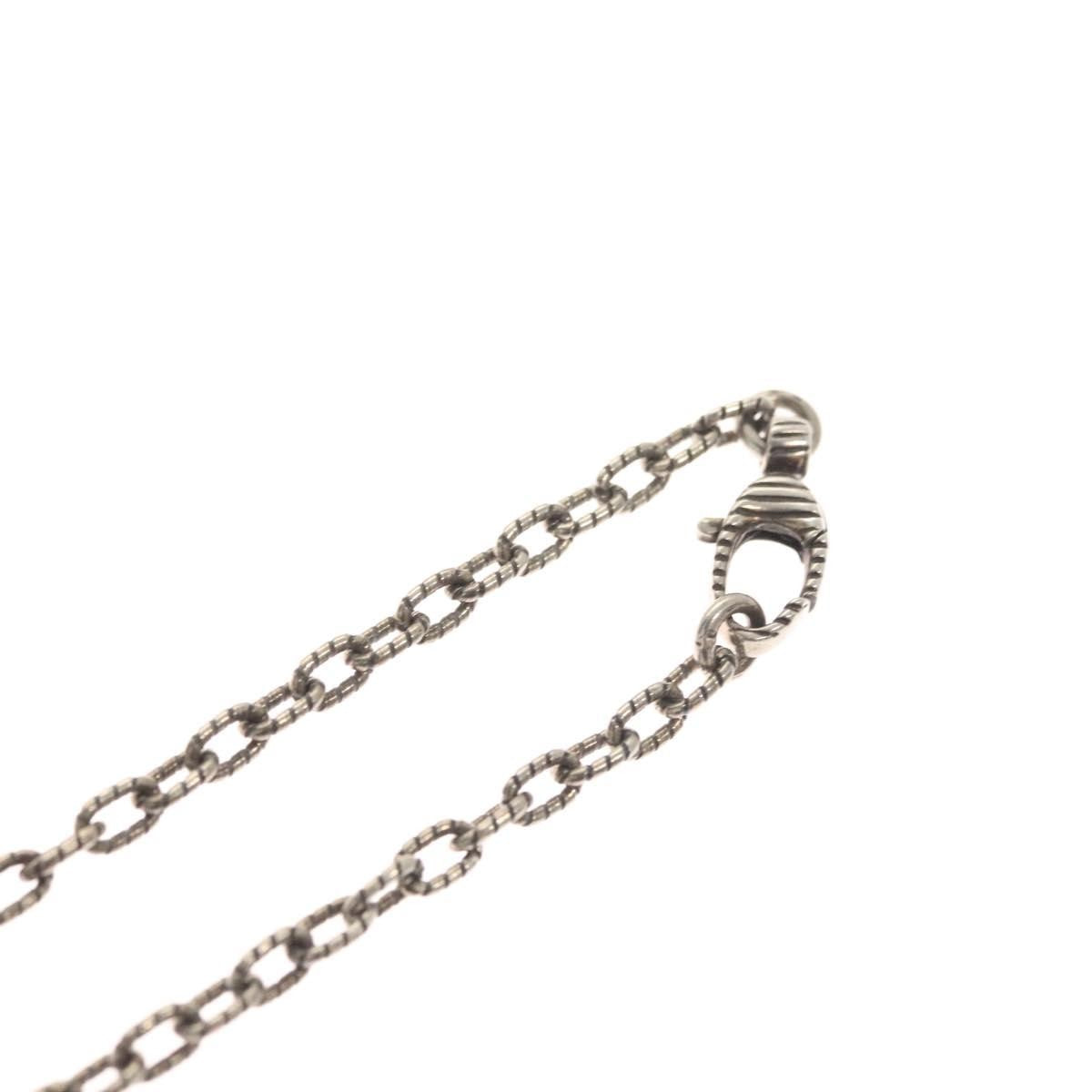 Gucci Engraved Interlocking G Chain Link Pendant Necklace Sterling Silver, SILVER, SILVER, Necklace