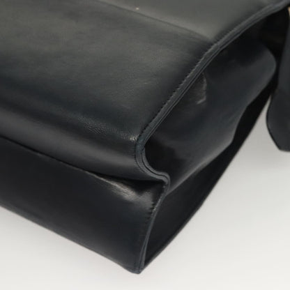 Salvatore Ferragamo Chain Shoulder Bag Leather, NAVY, LEATHER, Shoulder bag