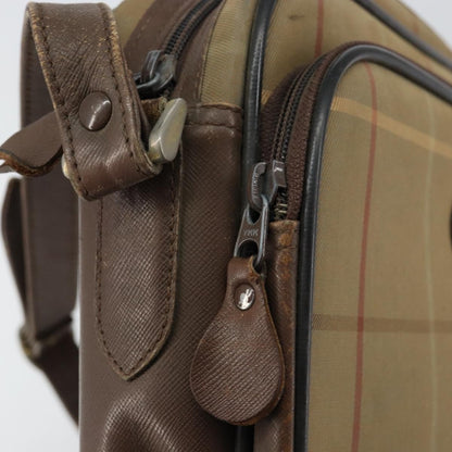 Burberry Nova check Shoulder bag Canvas, BEIGE, CANVAS, Shoulder bag