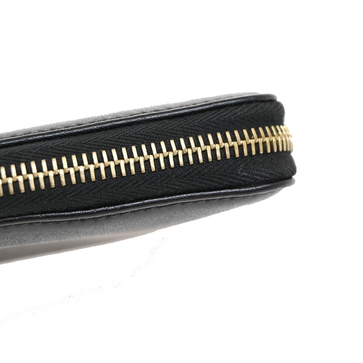 Fendi By The Way Zip Around Wallet Leather, BLACK, LEATHER, Wallets