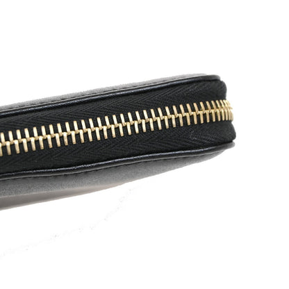 Fendi By The Way Zip Around Wallet Leather, BLACK, LEATHER, Wallets