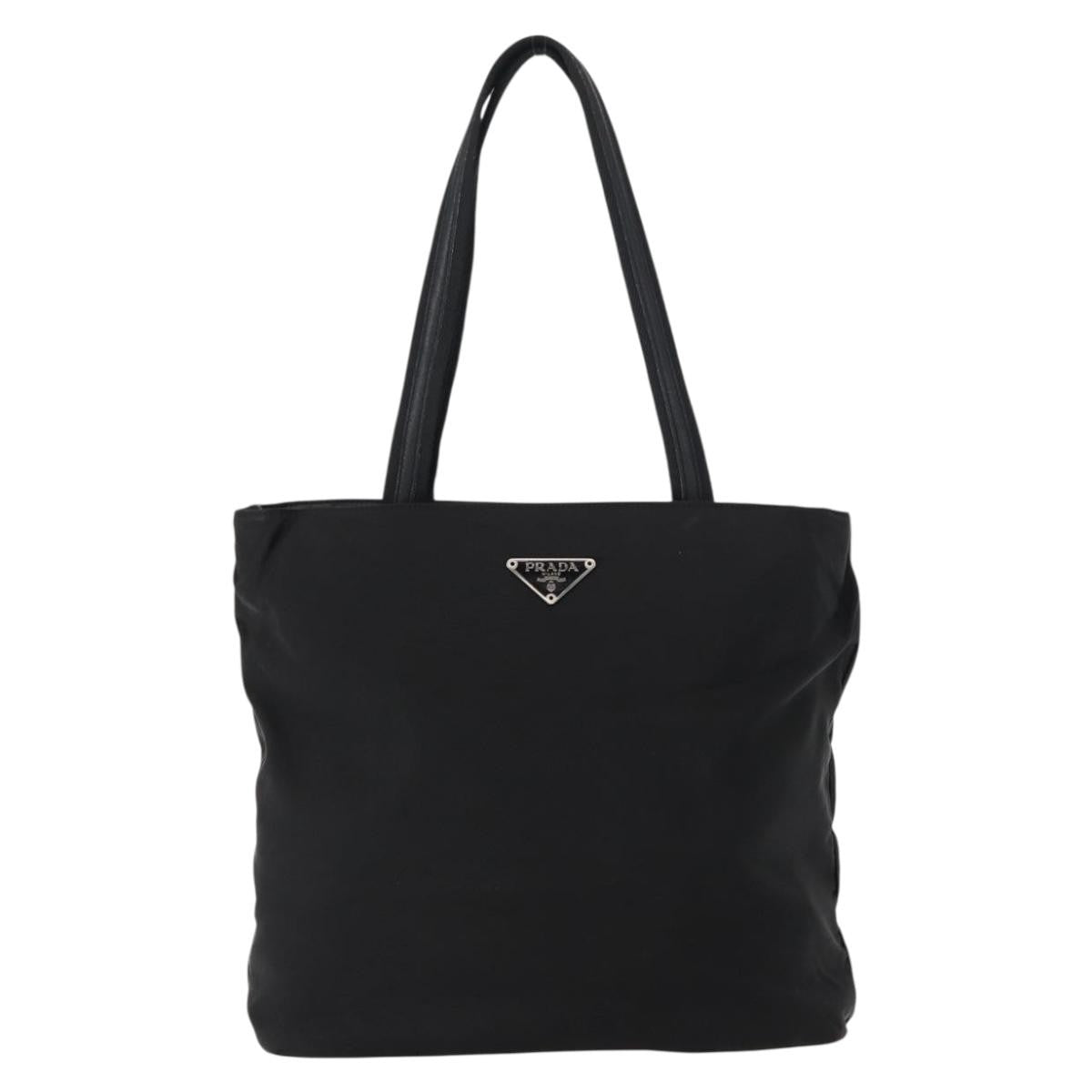 Prada Vintage Tote Nylon, BLACK, NYLON, Tote bag