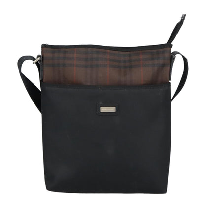 Burberry Vintage Shoulder Bag Nylon, BLACK, NYLON, Shoulder bag