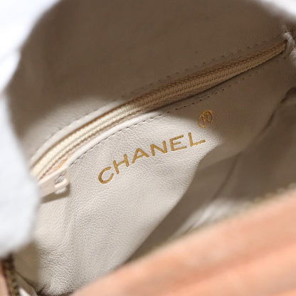 Chanel Coco Charm Wristlet Pouch Multicolor Canvas, ORANGE, SUEDE, Clutche & pouche