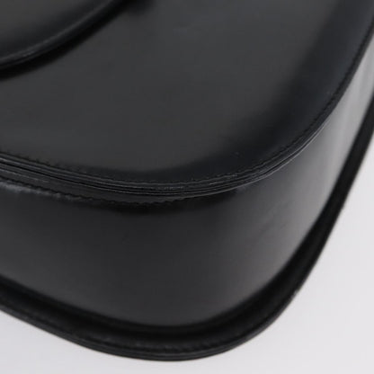 Gucci Vintage Convertible Bamboo Top Handle Bag Leather, Black, Leather, Handbag