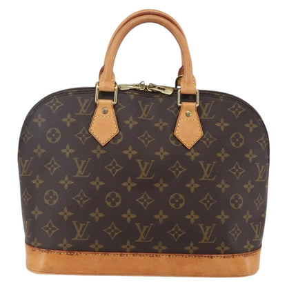 Louis Vuitton Alma Handbag Monogram Canvas, BROWN, CANVAS, Handbag