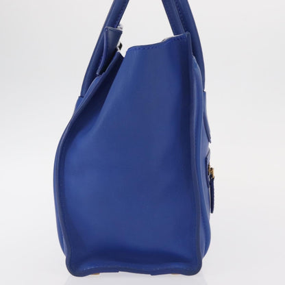 Celine Luggage Bag Smooth Leather, BLUE, LEATHER, Handbag