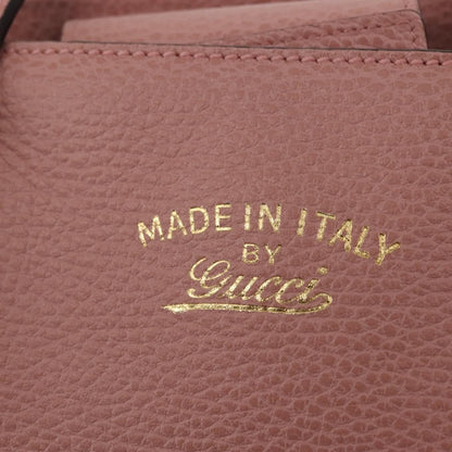 Gucci Swing Tote Leather, PINK, LEATHER, Tote bag