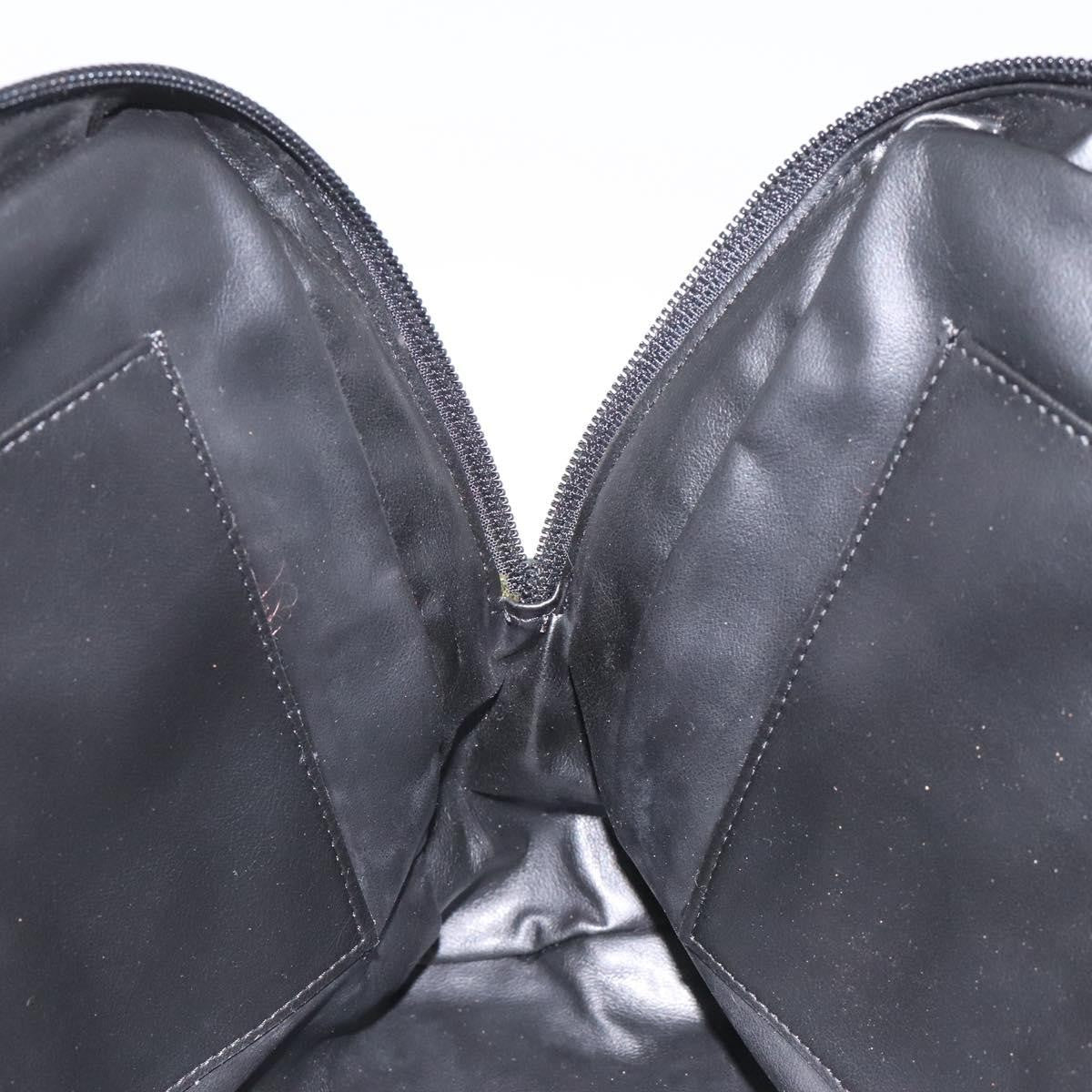 Versace Vintage Zip Pouch Canvas, BLACK, CANVAS, Clutche & pouche