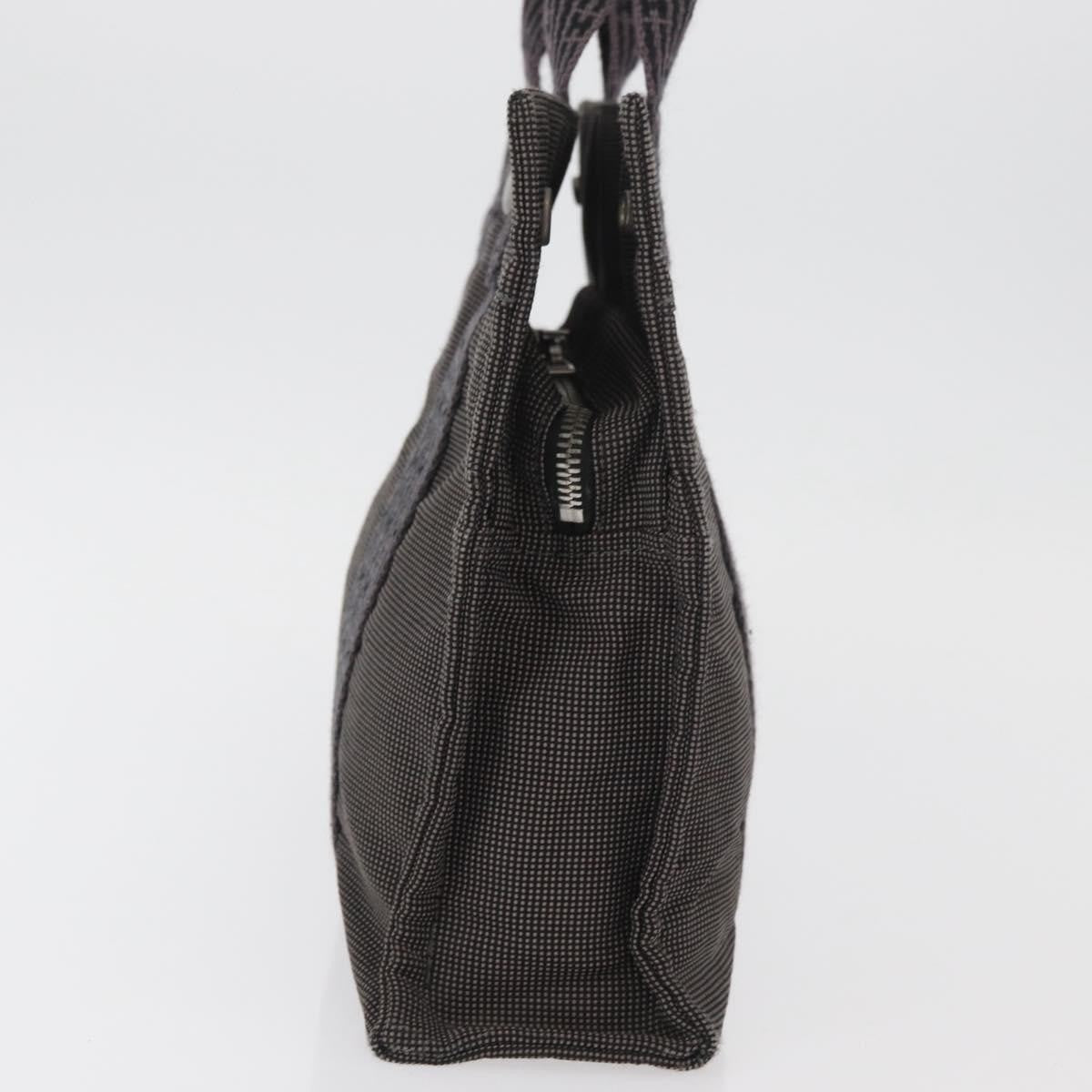 Hermes Fourre-tout Herline Canvas, Gray, Canvas, Tote Bag