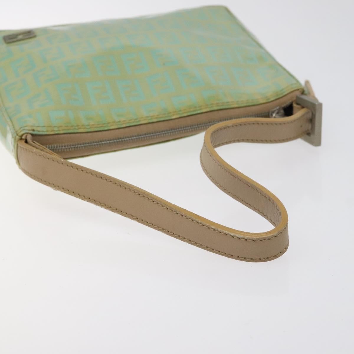 Fendi Vintage Belted Pochette Zucchino Canvas, GREEN, CANVAS, Clutche & pouche