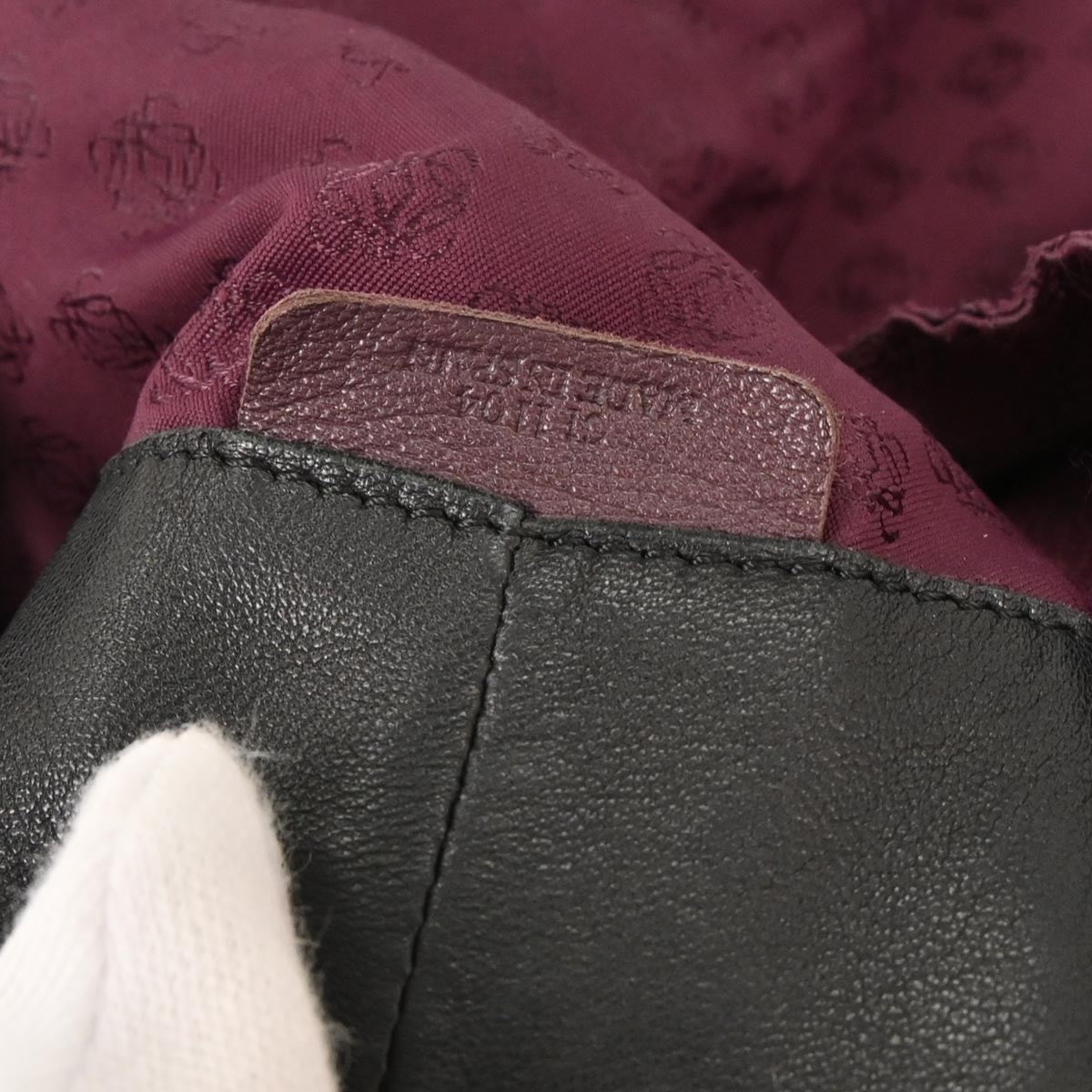 Loewe Anagram Logo Nappa Aire Hand Bag Leather, BLACK, LEATHER, Handbag