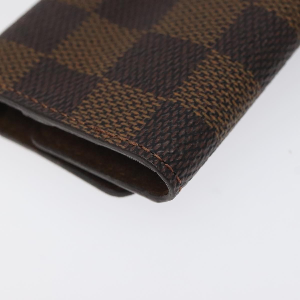 Louis Vuitton Cufflinks Case Damier, BROWN, CANVAS, Jewelry set