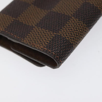 Louis Vuitton Cufflinks Case Damier, BROWN, CANVAS, Jewelry set