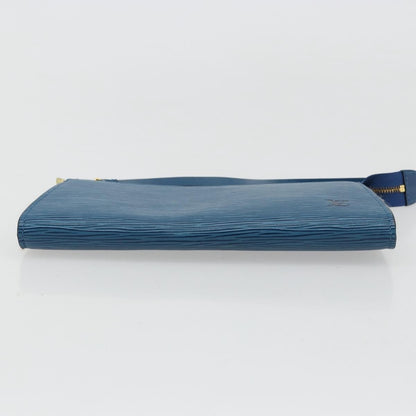 Louis Vuitton Pochette Accessoires Epi Leather, Blue, Leather, Clutch