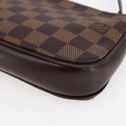 Louis Vuitton Navona Pochette Accessoires Damier, BROWN, CANVAS, Clutche & pouche