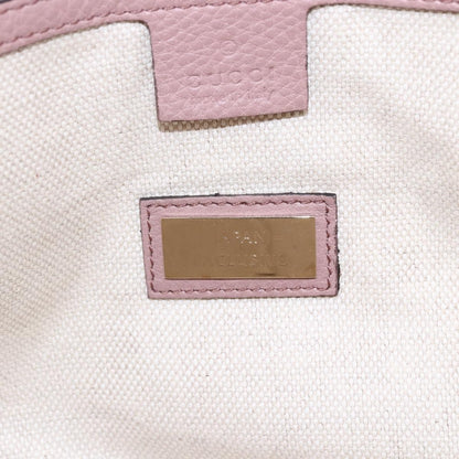 Gucci Soho Zip Tote Leather, PINK, LEATHER, Tote bag
