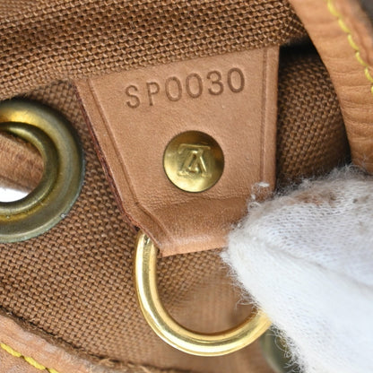 Louis Vuitton Montsouris Backpack Monogram Canvas, BROWN, LEATHER, Backpack