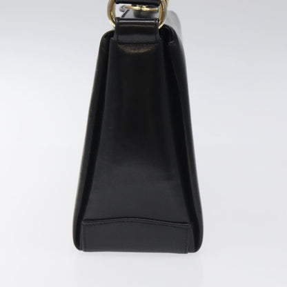 Gucci Vintage Convertible Box Crossbody Bag Leather, BLACK, LEATHER, Handbag